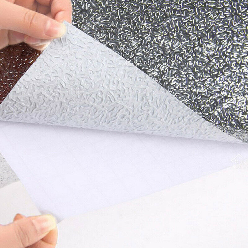 Aluminum Foil Sticker Self-Adhesive Oil-Proof Waterproof Kitchen Cabinet Wall - 40x500cm