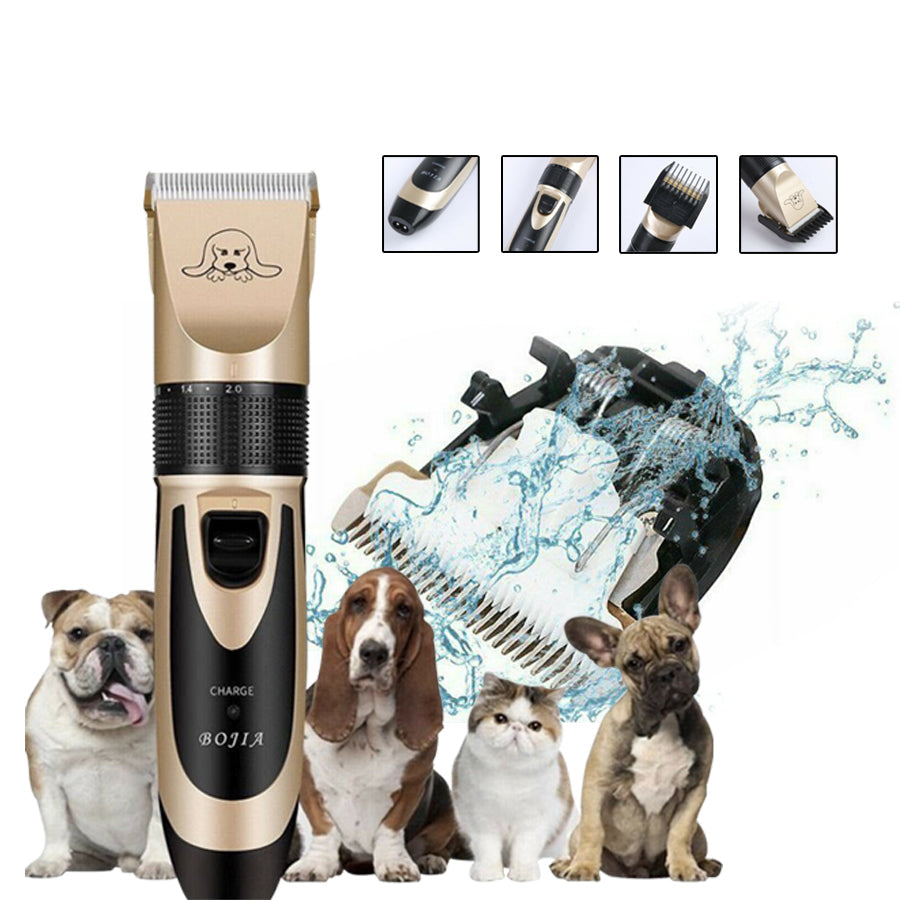 Pet Shaver Cordless USB Charged Clipper Grooming Kit with 4 Size Combs