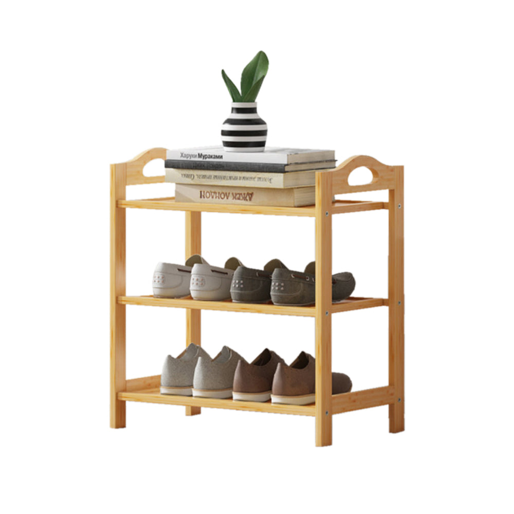 Multi-layers Bamboo Shoe Rack Storage Organizer Wooden Flower Stand Shelf(5 Layers)