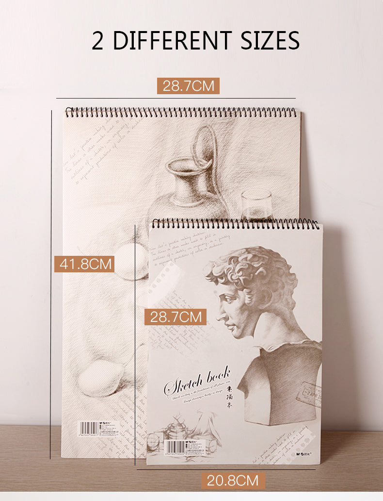 Sketch Pad 40 Sheets Artist Drawing Painting Art Paper with Thick Baseboard (41.8x27.8cm)