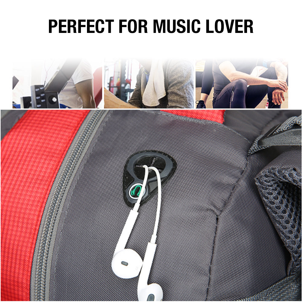 Hiking Backpack Waterproof 40L Outdoor Camping Trekking Bag - Red