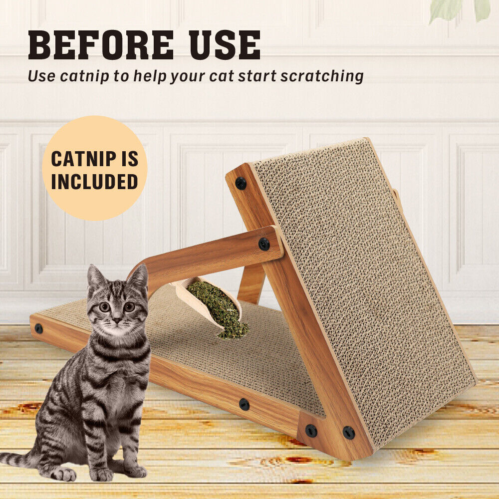 Cat Scratching Scratcher Board VaKa Cat Tree Pad Lounge Toy Corrugated Cardboard