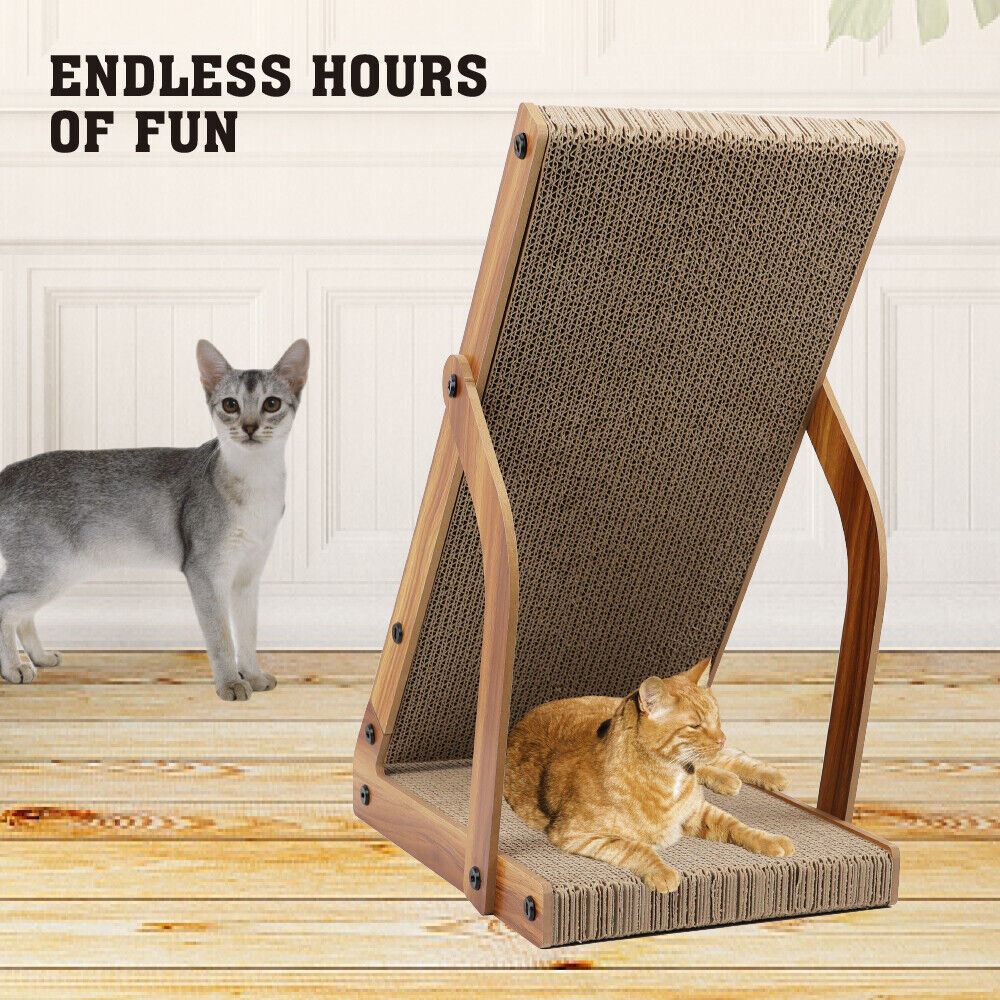 Cat Scratching Scratcher Board VaKa Cat Tree Pad Lounge Toy Corrugated Cardboard