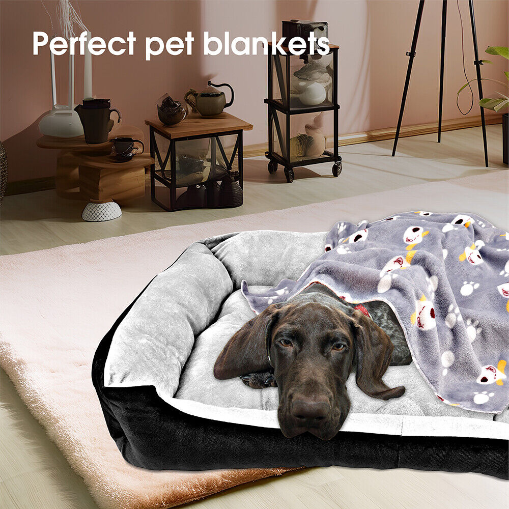 VaKa Dog Bed Navy Extra Large Pet Cat Floor Mat Sleeping Cave Washable - 29704