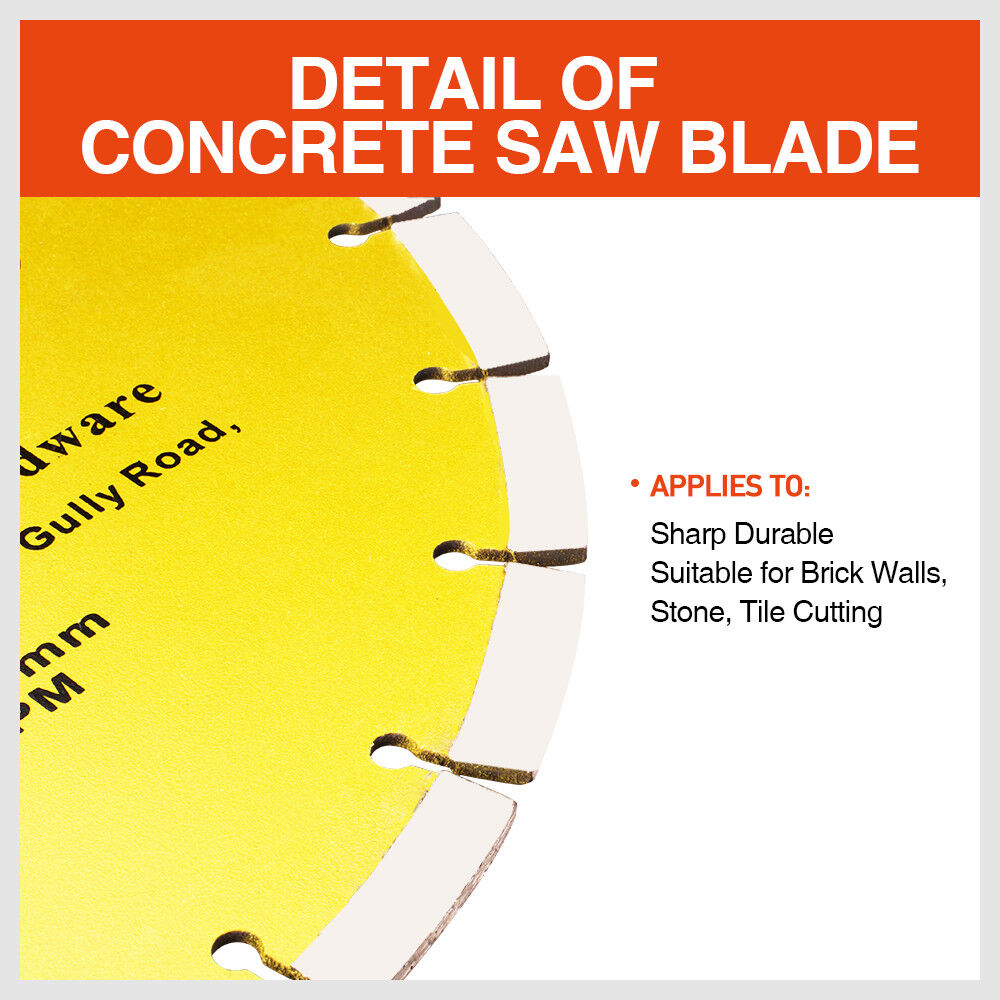 300mm/12" Concrete Saw Blade Masonry Cutting Disc Circular Diamond Stone Cutter