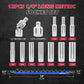 SEDY SEDY 12-Piece 1/4" Drive Long Metric Socket Set 4-13mm with 1 Piece Magnetic Organizer Rail Rack