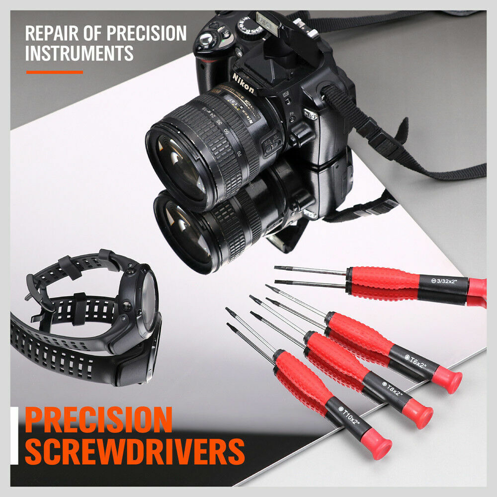 Screwdriver Set 100Pc Ratchet Handle Socket Slot Pozi Hex Star Square Bits Rack