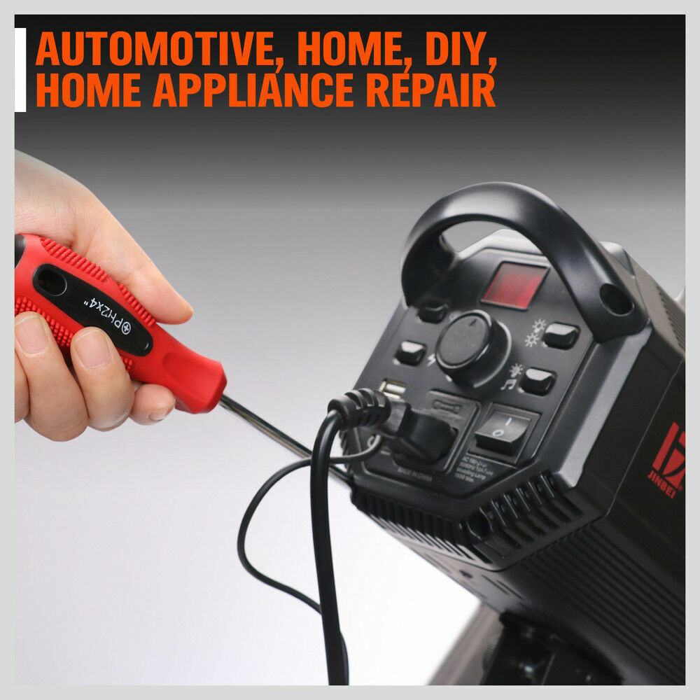 Screwdriver Set 100Pc Ratchet Handle Socket Slot Pozi Hex Star Square Bits Rack