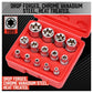 SEDY 14-Piece E-TORX Star Socket Set, 1/4" 3/8" 1/2" Drive, Female External Star Torque Socket Set, E4 - E24