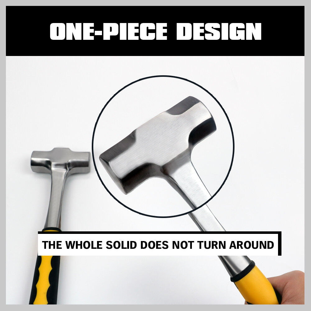 Steel Hammer Set 2LB+3LB Double Octagonal Solid Forged Rubber Grip Handles