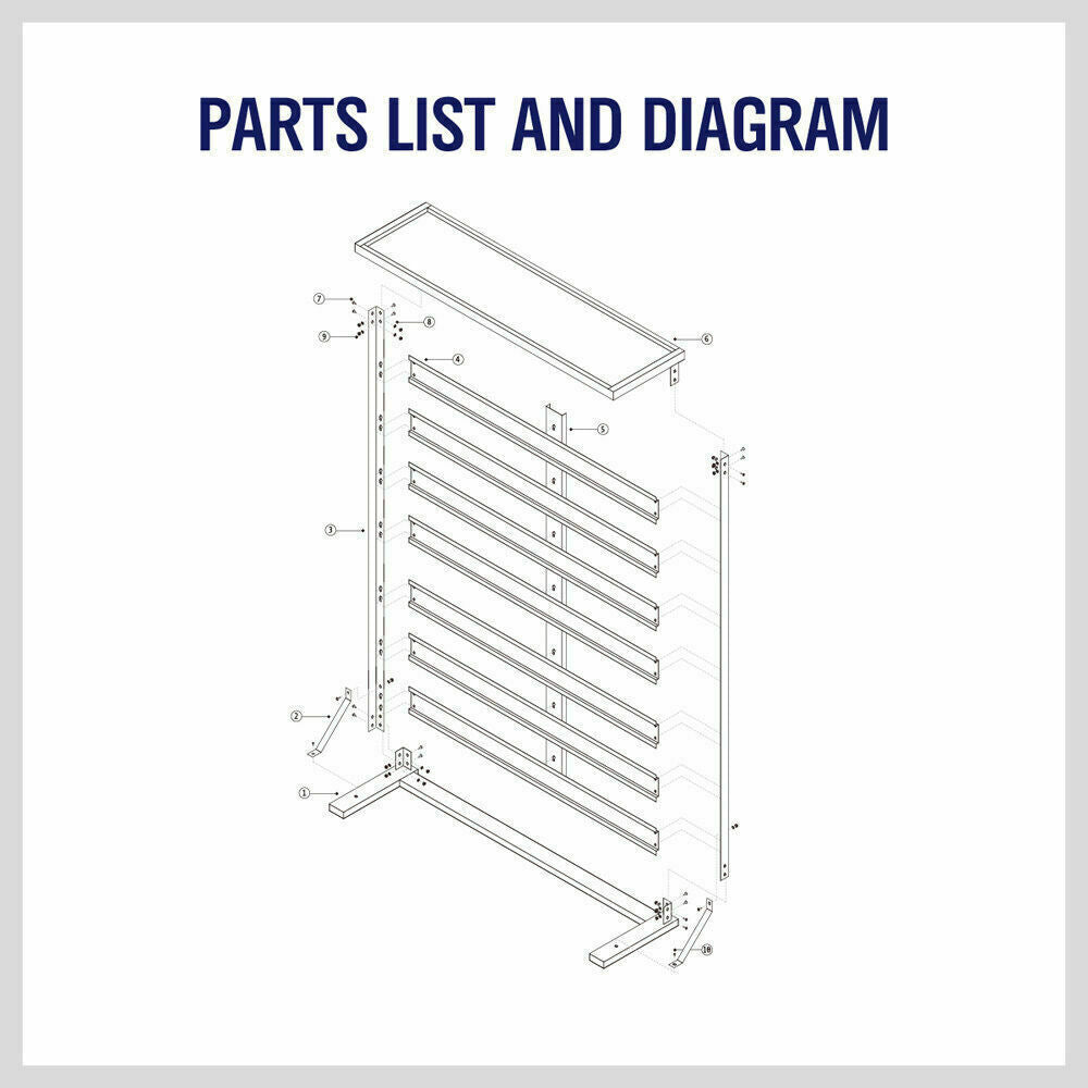 50-Piece Bin Wall Mounted Parts and Tool Storage Rack Organizer Rack¬†for Workshop Tools