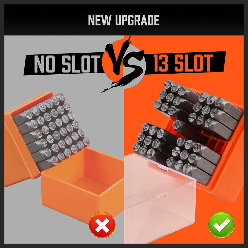 Letter Stamp Set 37Pc 6mm Capital Punches Metal Plastic Wood Leather