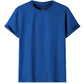 Adult 100% Cotton T-Shirt Unisex Men's Basic Plain Blank Crew Tee Tops Shirts, Royal Blue, XL
