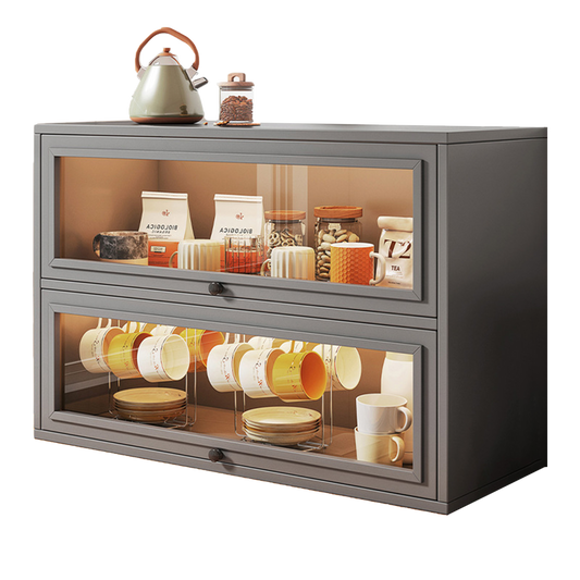 NEW Kitchen Acrylic Cup Storage Cabinet, Table Top Cup Storage Box, Tea Cup Rack