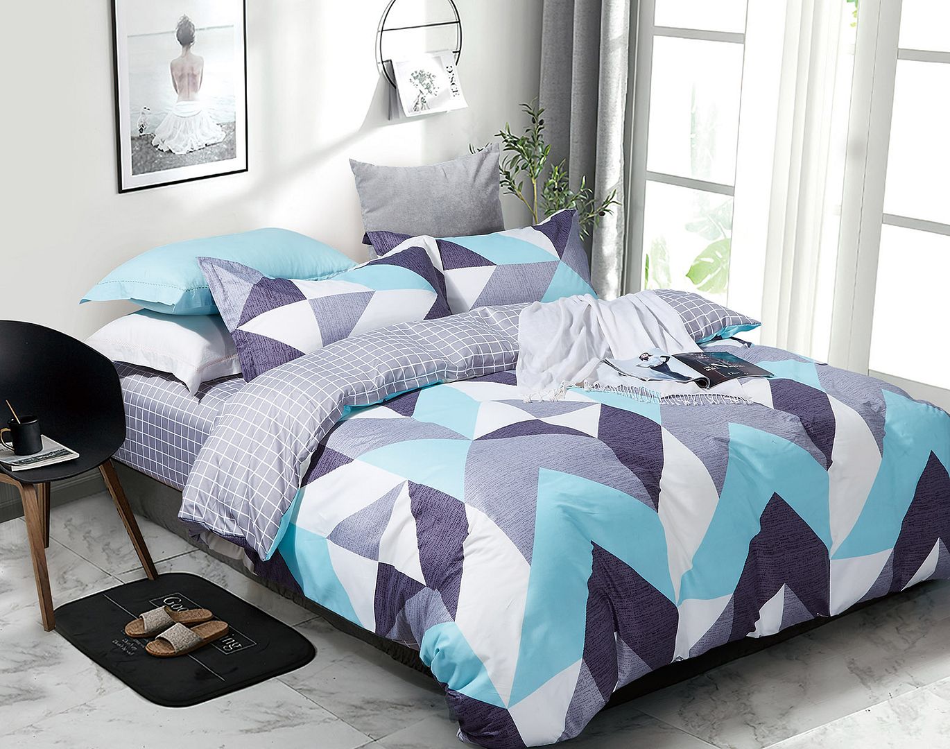 Kian Duvet Quilt Cover Set Super King Size