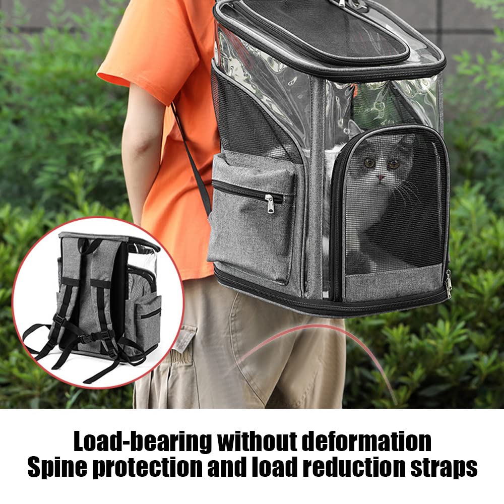 Cat Pet Carrier Backpack Dog Puppy Travel Space Bag Breathable Soft (S) LIFEBEA