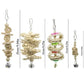 17PCS Bird Toys Parrot Swing Toys Chewing Hanging Bell Cockatiel Cage Toy Set