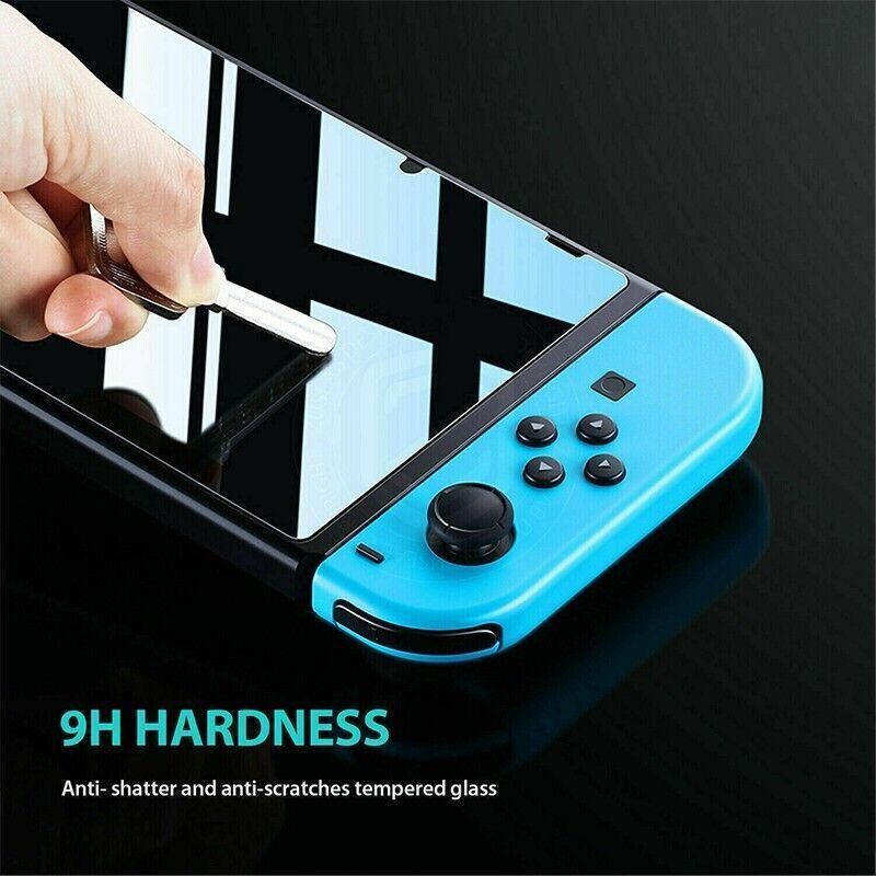 2X For Nintendo Switch Screen Protector 9H Full Cover Tempered Glass Au Stock