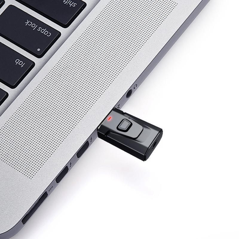2 in 1 Bluetooth 5.0 USB Audio Transmitter Receiver with 3.5mm AUX Adapter