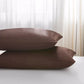 2 Pack Satin Pillowcases Luxury Soft Cushion Covers Bedroom Home Decor - Light Blue