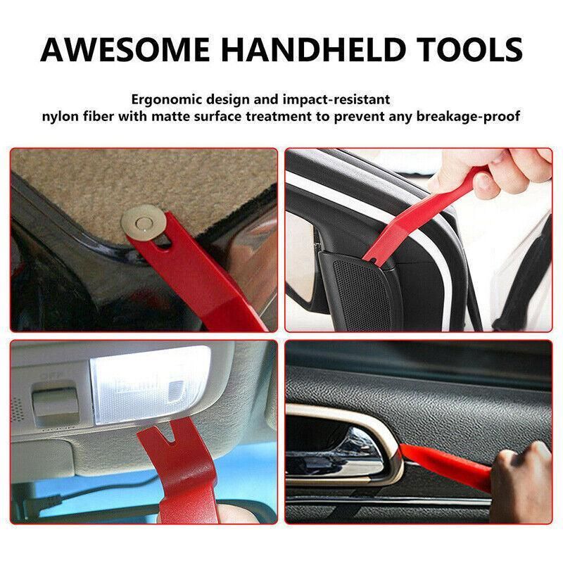 45X Car Trim Removal Tool Auto Hand Plastic Pry Bar Panel Door Clip Interior Set