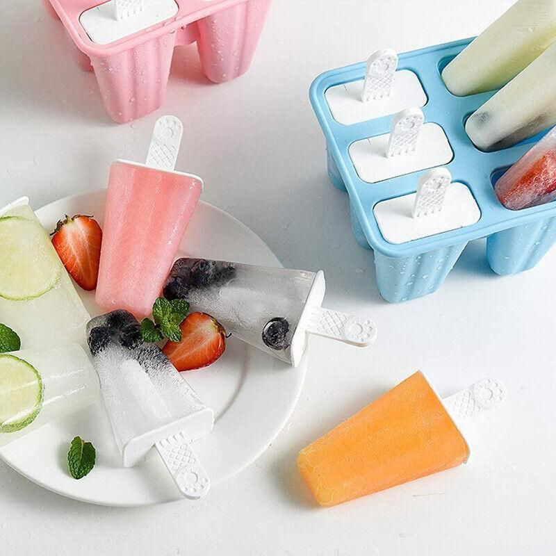 Silicone Ice Cream Mould Block Frozen Molds Icy Pole Jelly Popsicle - Green-4Grid