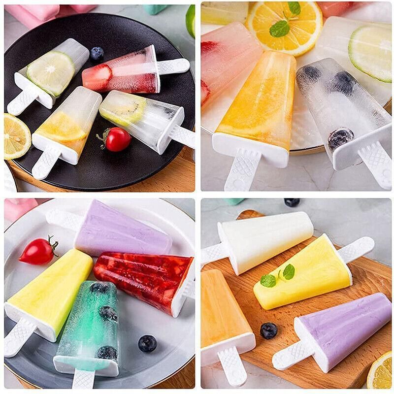 Silicone Ice Cream Mould Block Frozen Molds Icy Pole Jelly Popsicle - Green-4Grid