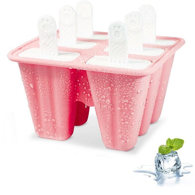 Silicone Ice Cream Mould Block Frozen Molds Icy Pole Jelly Popsicle - Green-4Grid