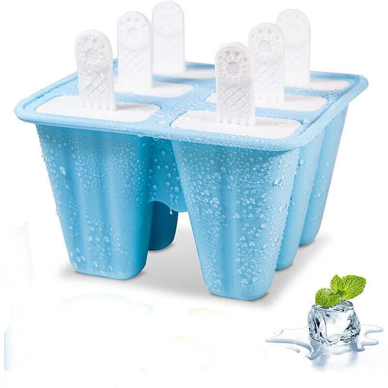 Silicone Ice Cream Mould Block Frozen Molds Icy Pole Jelly Popsicle - Green-4Grid