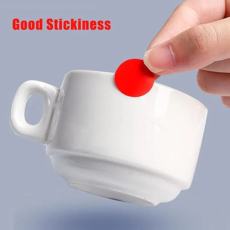 8/13/25/50mm Sticker Dots Adhesive Round Labels Circular Scrapbooking Light Green - 50mm 8 Dots - 5 Sheets