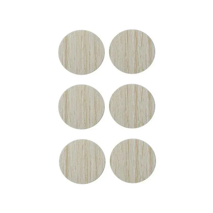 54 X Self Adhesive Decorative Screw Cover Caps Holes Cams Furniture Kitchen 20mm - PC 205