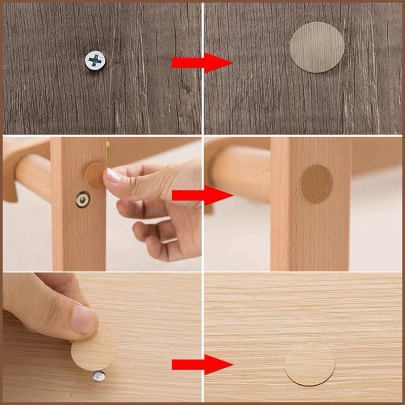 54 X Self Adhesive Decorative Screw Cover Caps Holes Cams Furniture Kitchen 20mm - PC 205