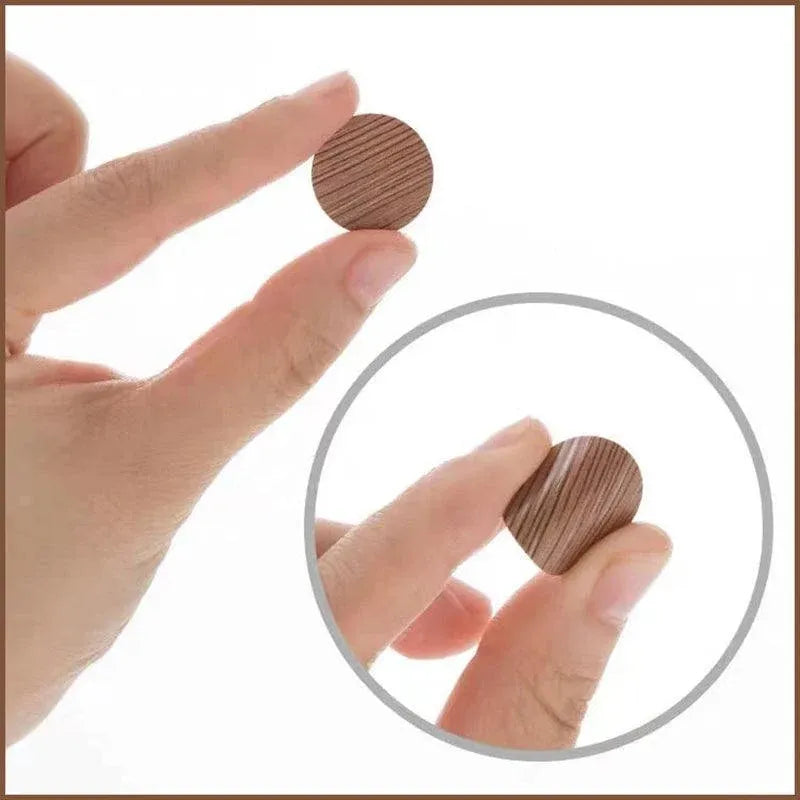 54 X Self Adhesive Decorative Screw Cover Caps Holes Cams Furniture Kitchen 20mm - PC 205