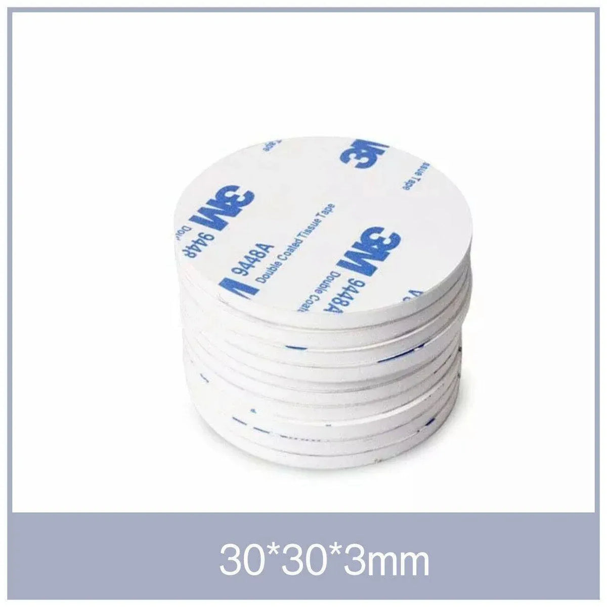 Round 40 x 3mm 3M Double Sided Foam Sticker Tape Side Wall Car Self Adhesive Pads - 4pcs