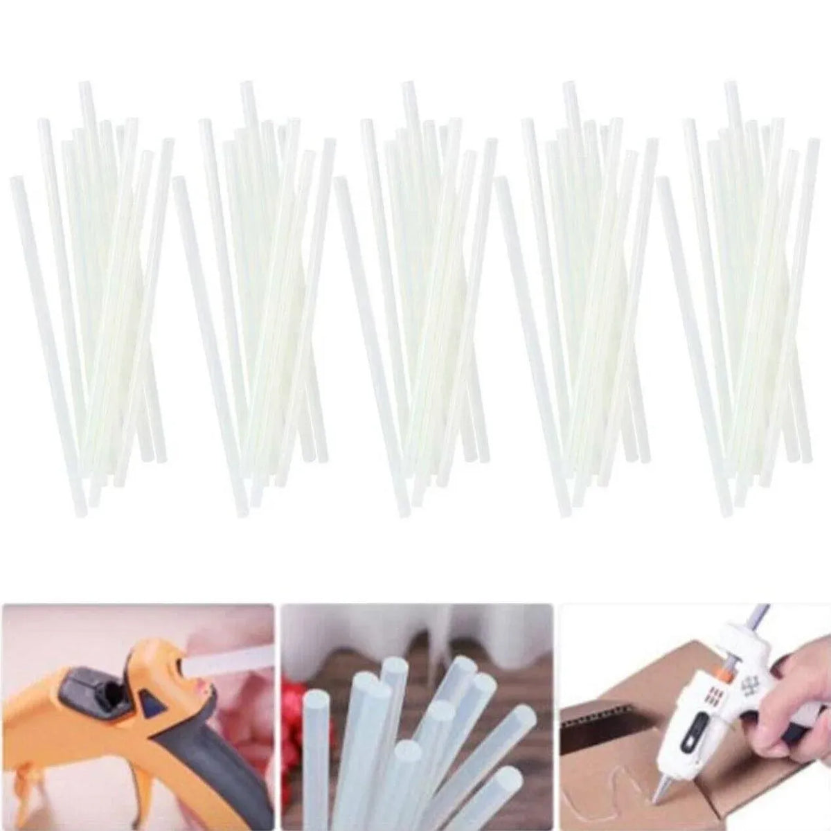 Clear Hot Melt Glue Sticks Adhesive Craft Stick for DIY Glue Tool 7mm 11mm - 7mm x 100mm 10pcs