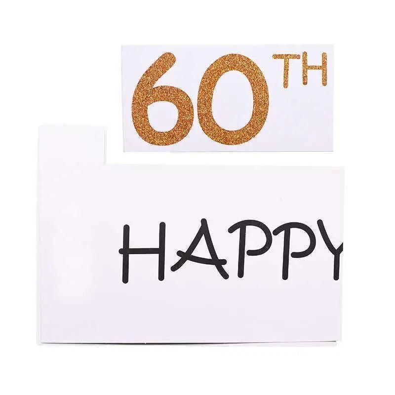 1Th 18Th-60Th Photo Booth Props Picture Frame Wedding Birthday Party Decoration - Happy 30TH