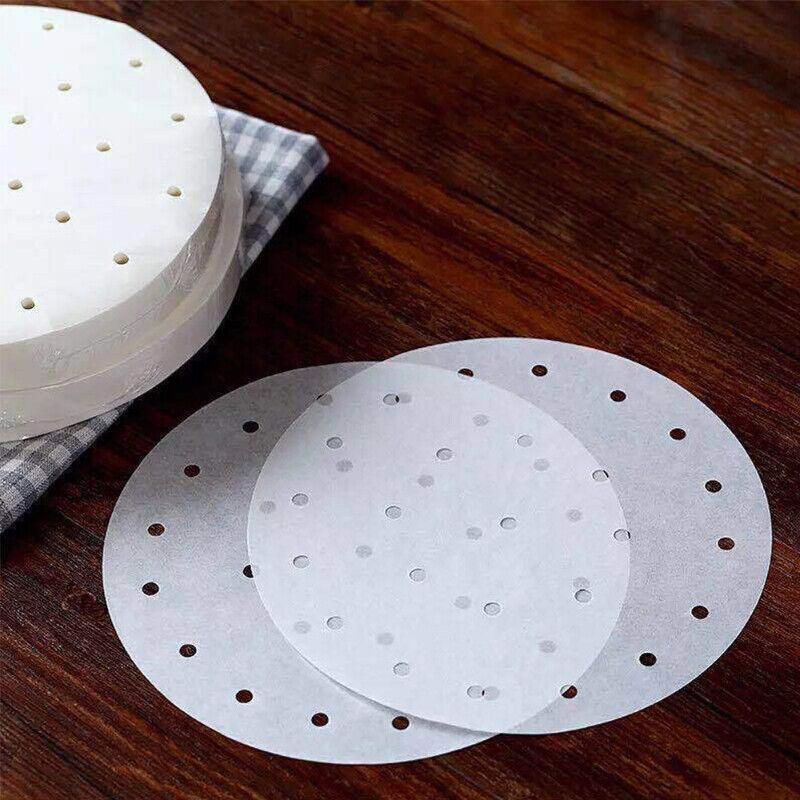 100Pcs 7/8/9 Non-Stick Air Fryer Parchment Liners - 18CM