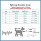 M Size Cute Pet Dog Warm Jumper Sweater Clothes Cat Knitwear Knitted Coats Winter - Blue Rabbit