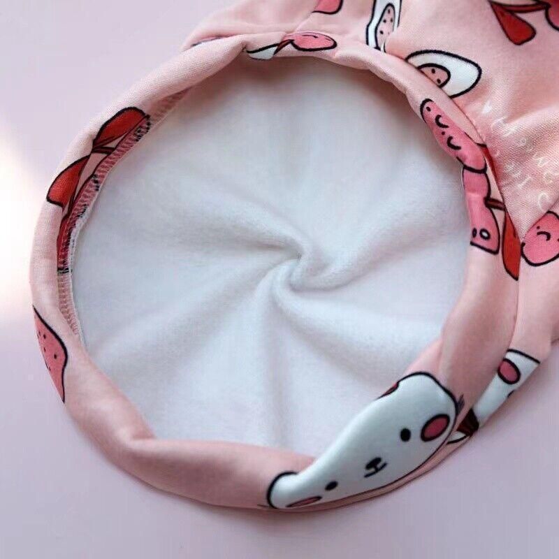 M Size Cute Pet Dog Warm Jumper Sweater Clothes Cat Knitwear Knitted Coats Winter - Pink Strawberry