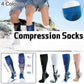 Copper Compression Socks for Running Travel Sports Anti Fatigue Support XXL Unisex - Blue