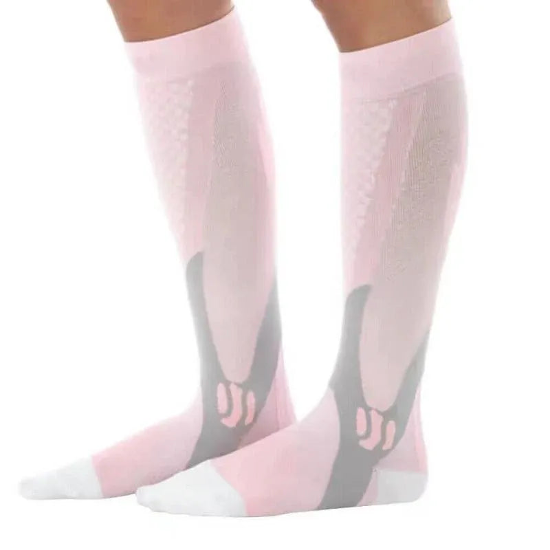 Copper Compression Socks for Running Travel Sports Anti Fatigue Support XXL Unisex - Blue