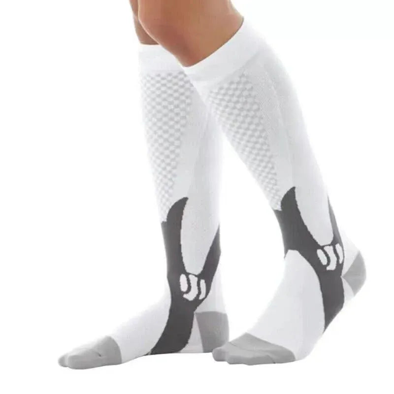 Copper Compression Socks for Running Travel Sports Anti Fatigue Support XXL Unisex - Pink