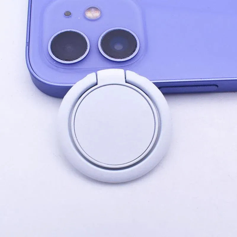 Phone Ring Bracket 360 Degree Rotation Solid Colour Mobile Holder Grip Stand - Pink