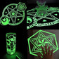 2cm x 3m Glow in the Dark Fluorescent Tape Self-Adhesive Strip for Marking and Decor - Red 2cm*3m