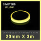2cm x 3m Glow in the Dark Fluorescent Tape Self-Adhesive Strip for Marking and Decor - Red 2cm*3m