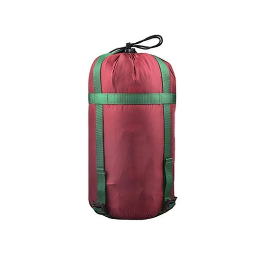Waterproof Compression Stuff Sack Camping Storage Bag Outdoor Sleeping Bag - Wine Red