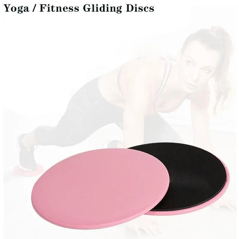 2PCS Core Sliding Discs Fitness Sliders for Home Gym Yoga Gliding Exercise 17cm - Red