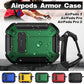 For Apple AirPods pro and pro2 Case Armor Earphone Heavy Duty Shockproof Cover - Black&Green For Airpods Pro