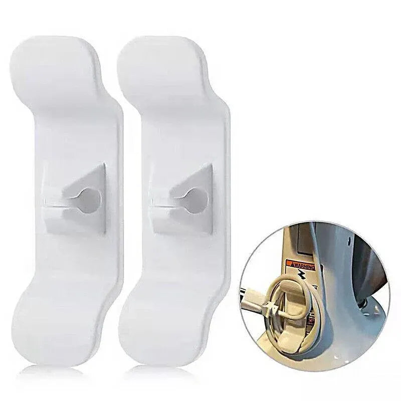 Cord Organizer Wrap Holder 4pcs Kitchen Appliance Cable Winder Adhesive Clip - 2PCS White+2PCS Black