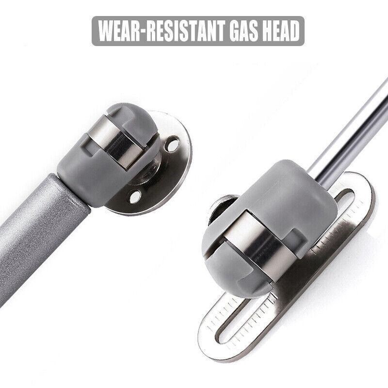 4Pcs 100N Gas Strut Kitchen Cabinet Cupboard Door Hinges Stays - Black